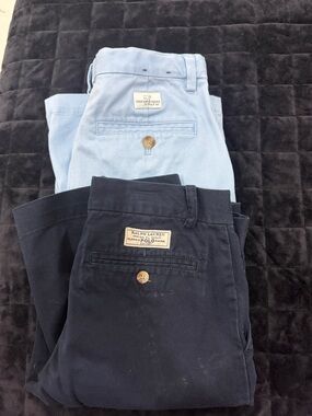 Polo by Ralph Lauren Navy and Light Blue Chino Shorts Set